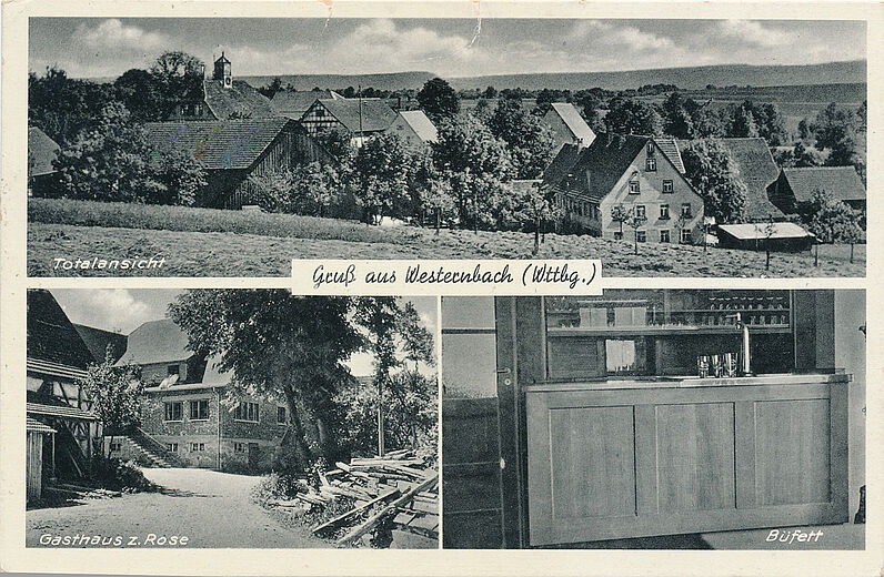 Postkarte Westernbach um 1944