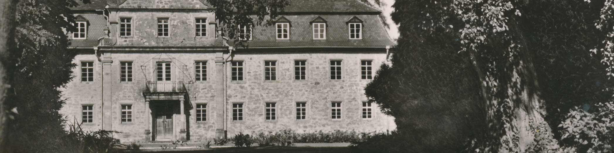 Historische Abbildung Schloss Friedrichsruhe Haupteingang
