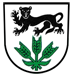 Wappen der Gemeinde Zweiflingen - Leopard über drei gekreuzten Ähren